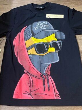 Reason Homies New York Bart Simpson Graphic T-Shirt Men’s Large NWT